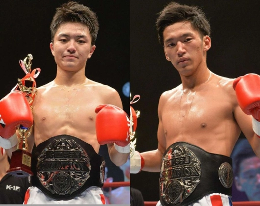 K-1甲子園2015 -55kg優勝・西京春馬/-65kg優勝・篠原悠人