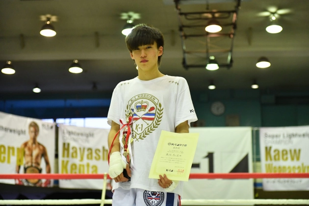 K-1甲子園2019 東日本予選トーナメント-55kg 優勝　玉川らいと(埼玉/松栄学園高等学校/2年)