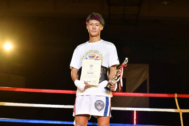 ガスワン Presents K-1甲子園2019 -65kg優勝 大庭龍華（一橋高校1年）