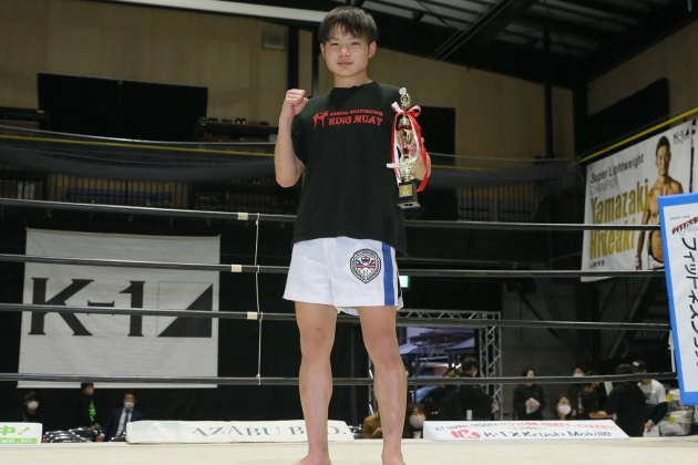 第35回K-1アマチュア　K-1チャレンジ(一般)Aクラス -60kg トーナメント優勝　天野颯大(名古屋ムエタイジム キングムエ)