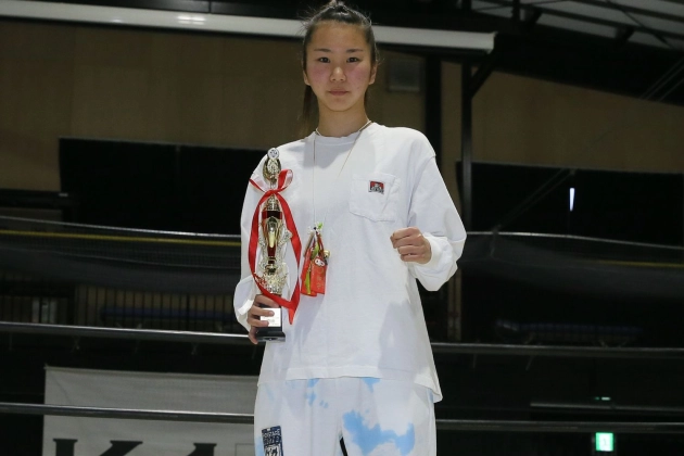 第35回K-1アマチュア　K-1チャレンジ(一般)Bクラス 女子-50kg トーナメント優勝　長崎紗依茄(月心会チーム侍)