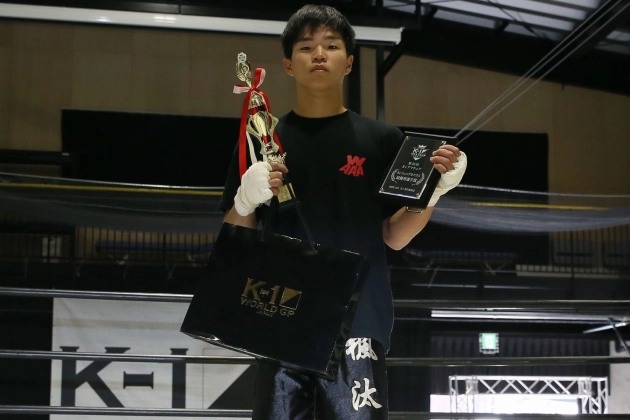 第35回K-1アマチュア　K-1ジュニア(中学生)Bクラス2～3年生 -60kg トーナメント優勝＆MVP　橋本楓汰(B.F.A-SEED)