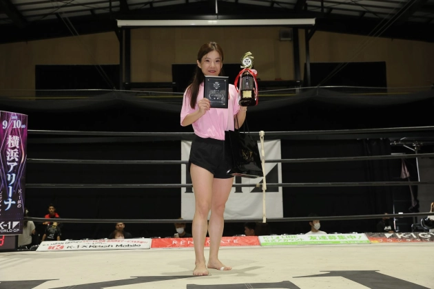 第57回K-1アマチュア　K-1マスターズ Bクラス 　女子 -50㎏ トーナメント＜MVP＞角井 望（ALL-WIN GYM）