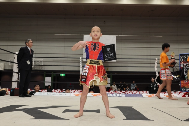 第76回K-1アマチュア K-1キッズ（小学生） Aクラス 1～2年生 軽量級 トーナメント 石原 光(Team FIST)