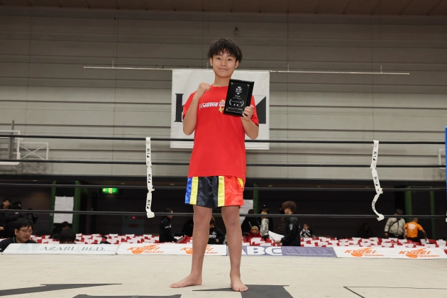第76回K-1アマチュア K-1ジュニア(中学生) Bクラス -45kg トーナメント 岸田 龍成(月心会チーム侍)