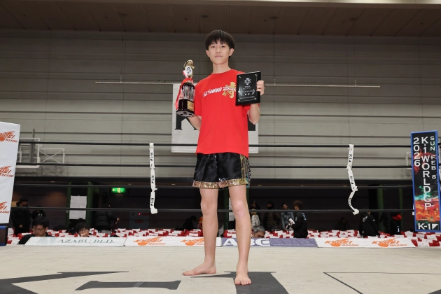 【MVP】第76回K-1アマチュア K-1ジュニア(中学生) Bクラス -50kg トーナメント 富山 温陽(月心会チーム侍)