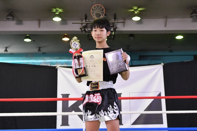 【MVP】第77回K-1アマチュア K-1キッズ（小学生）Bクラス 5～6年生 重量級 トーナメント 金子 忠都(悟心塾)