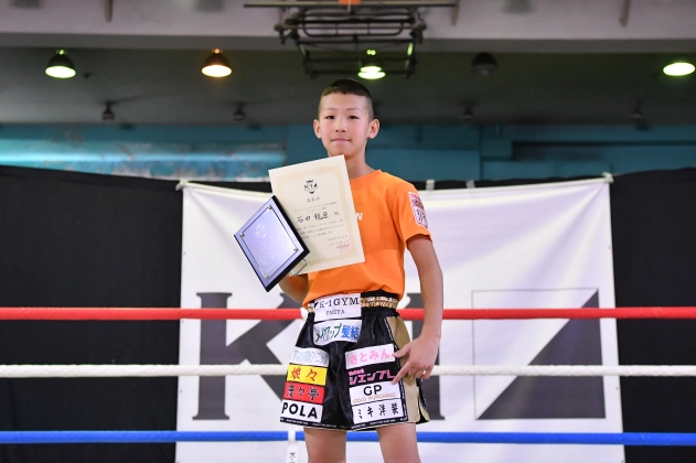 第77回K-1アマチュア K-1キッズ（小学生）Aクラス 5～6年生 軽量級 トーナメント 石田 龍臣(K-1ジム大宮)