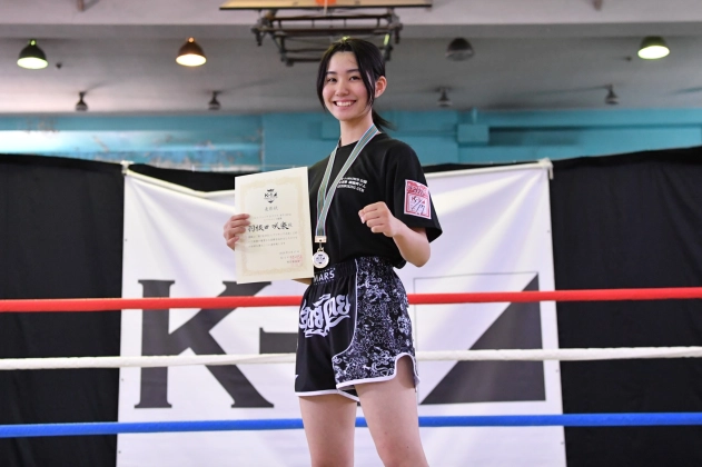 第78回K-1アマチュア K-1ジュニア（中学生）Bクラス 女子-50kg トーナメント 羽根田 咲楽(正真塾 蟠龍斎ジム)