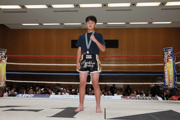 第79回K-1アマチュア～全日本大会予選トーナメント＆ワンマッチ～ K-1キッズ（小学生）Bクラス 5～6年生 重量級 トーナメント 黒飛 鉄太(HOPE GYM)