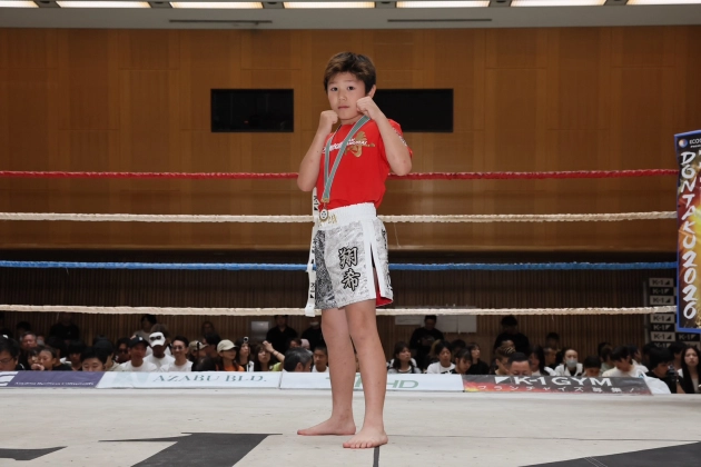 第79回K-1アマチュア～全日本大会予選トーナメント＆ワンマッチ～ K-1キッズ（小学生）Aクラス 5～6年生 軽量級 トーナメント 沢木 翔希(月心会チーム侍)