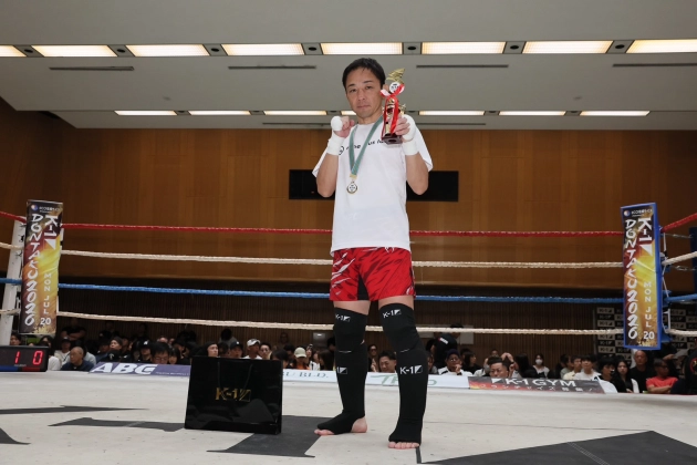 【MVP】第79回K-1アマチュア～全日本大会予選トーナメント＆ワンマッチ～ K-1マスターズ（40歳以上）Bクラス -65kg トーナメント 武澤 孝憲(9+ nine plus lab.)