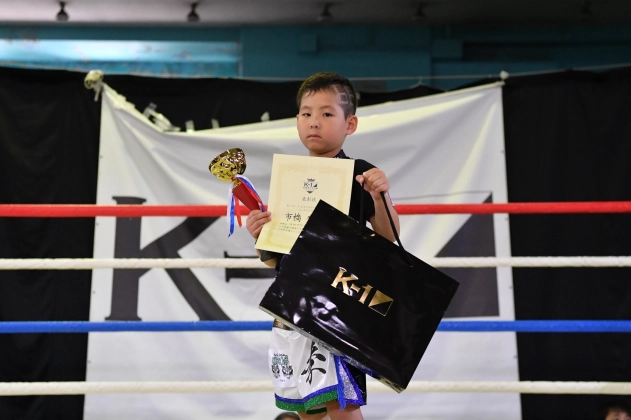 【MVP】第80回K-1アマチュア K-1キッズ（小学生）Bクラス 1～2年生 軽量級 トーナメント市橋 季(kickboxing gym SHINYUUKI＋)