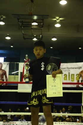 キッズBクラス 全日本トーナメント　小学4-6年生重量級優勝　中平智貴