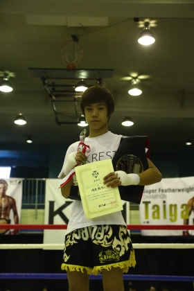 ジュニアBクラス 全日本トーナメント　-50kg優勝 鴫原楓也