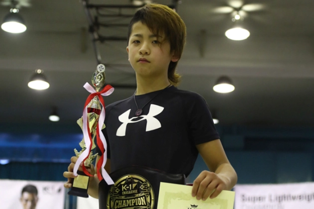 第5回K-1アマチュア全日本大会～アマチュア日本一決定オープントーナメント～ キッズ（小学生）Aクラス 5～6年生・重量級　全日本トーナメント 優勝　松下武蔵