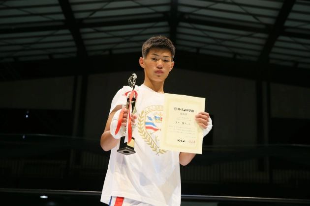K-1甲子園2019 西日本予選トーナメント-60kg 優勝　石田龍大（大阪/美原高校/2年）