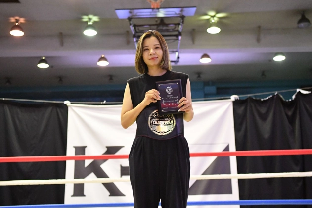 第15回K-1アマチュア全日本大会 K-1チャレンジ Bクラス 女子 -55㎏ トーナメント 手塚 裕子（T-GYM）