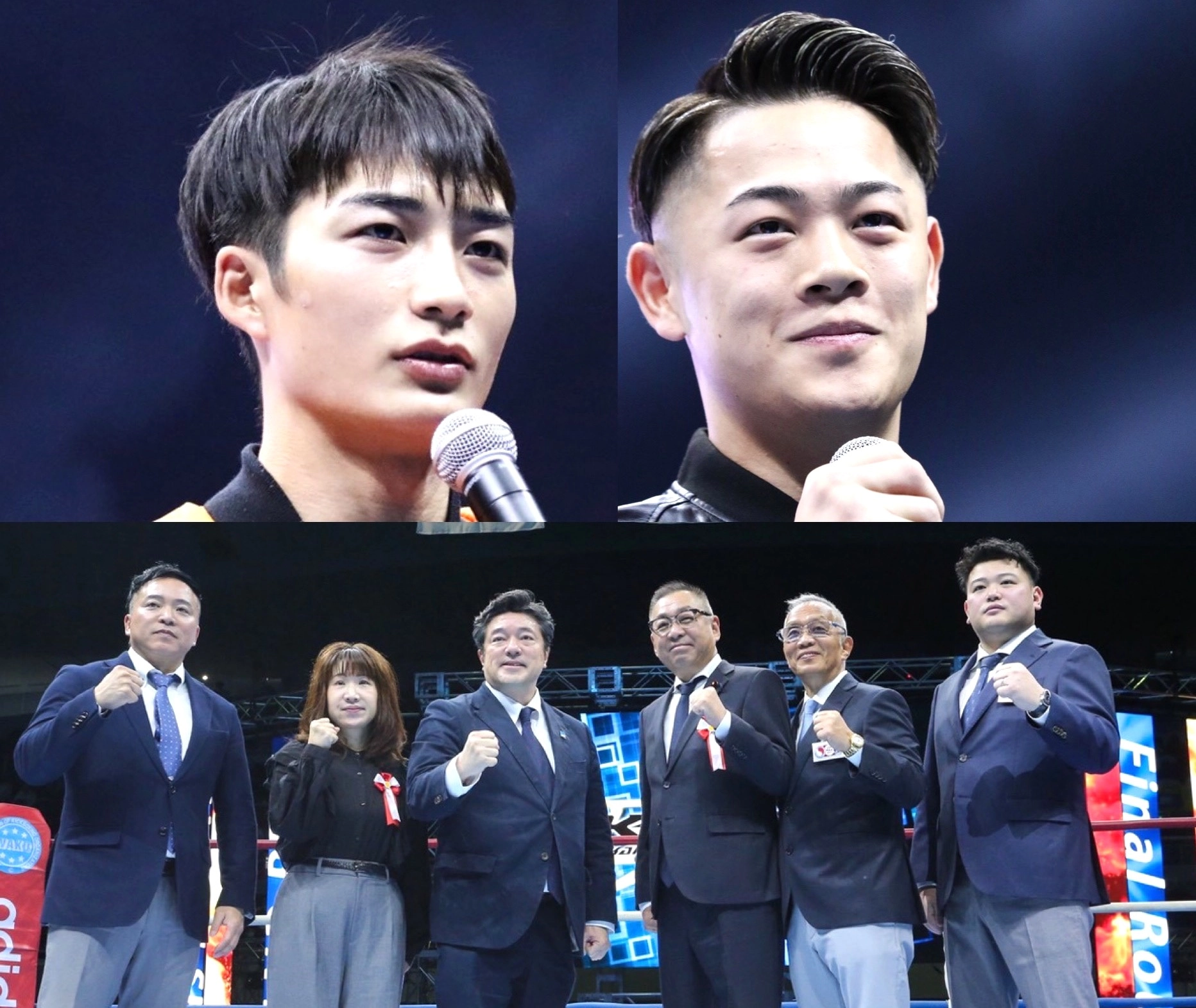 K-1からM-1スポーツメディアの大木代表、大久保琉唯、松本海翔がゲスト参加（C）正道会館