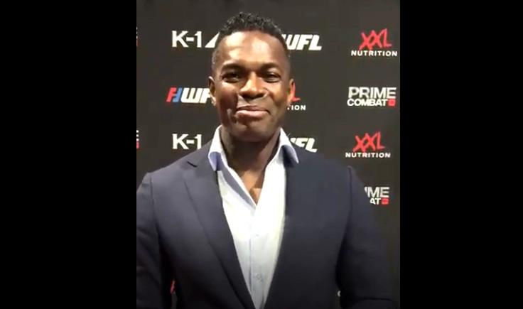 K-1レジェンドのレミー・ボンヤスキーが観戦