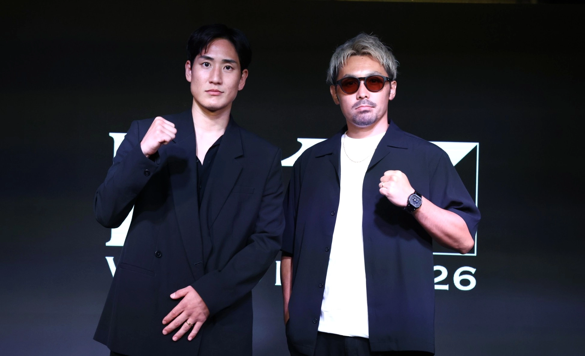 村越（右）の引退試合の相手は林に決定