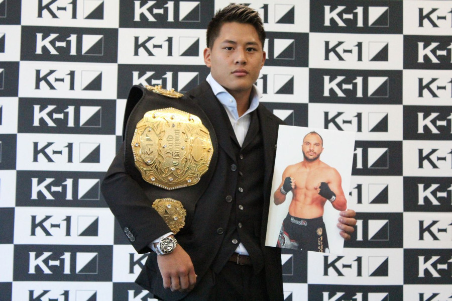 K 1 World Gp 9 18 月 祝 さいたま スーパー フェザー級王者 大雅がスーパーファイトで 鉄の拳 を持つ男 エグザコスティディスと対戦 一発も貰わないで一方的な試合で倒す 大雅 K 1 Wgp公式サイト 立ち技格闘技イベント K 1 Japan Group